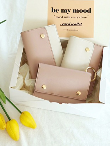 Double card wallet-pink