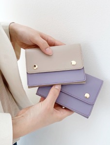 Double card wallet-light purple